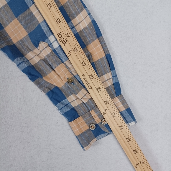 Rare Rabbit Long Sleeve Plaid multicolor Shirt Sz L - Picture 8 of 9